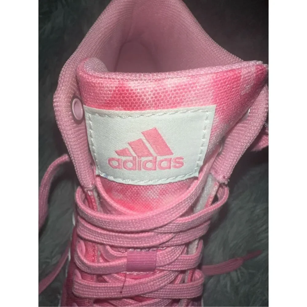 Adidas Womens Sportswear Bravada 2.0 Platform Mid Shoes  Barbie Pink/White Size - Picture 5 of 6